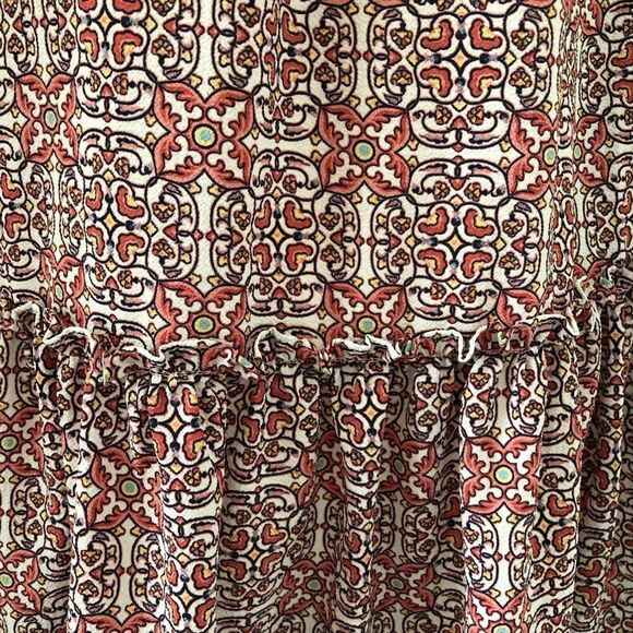 Max Studio Oversized Balloon Sleeve Boho Dress Sm - Picture 4 of 9